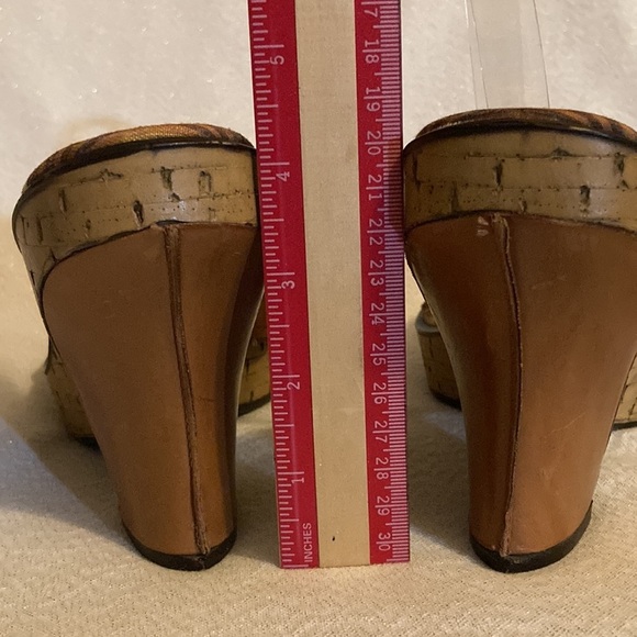 Enzo Angiolini Brown Wedges/Sandals Size 8.5 - Picture 3 of 9